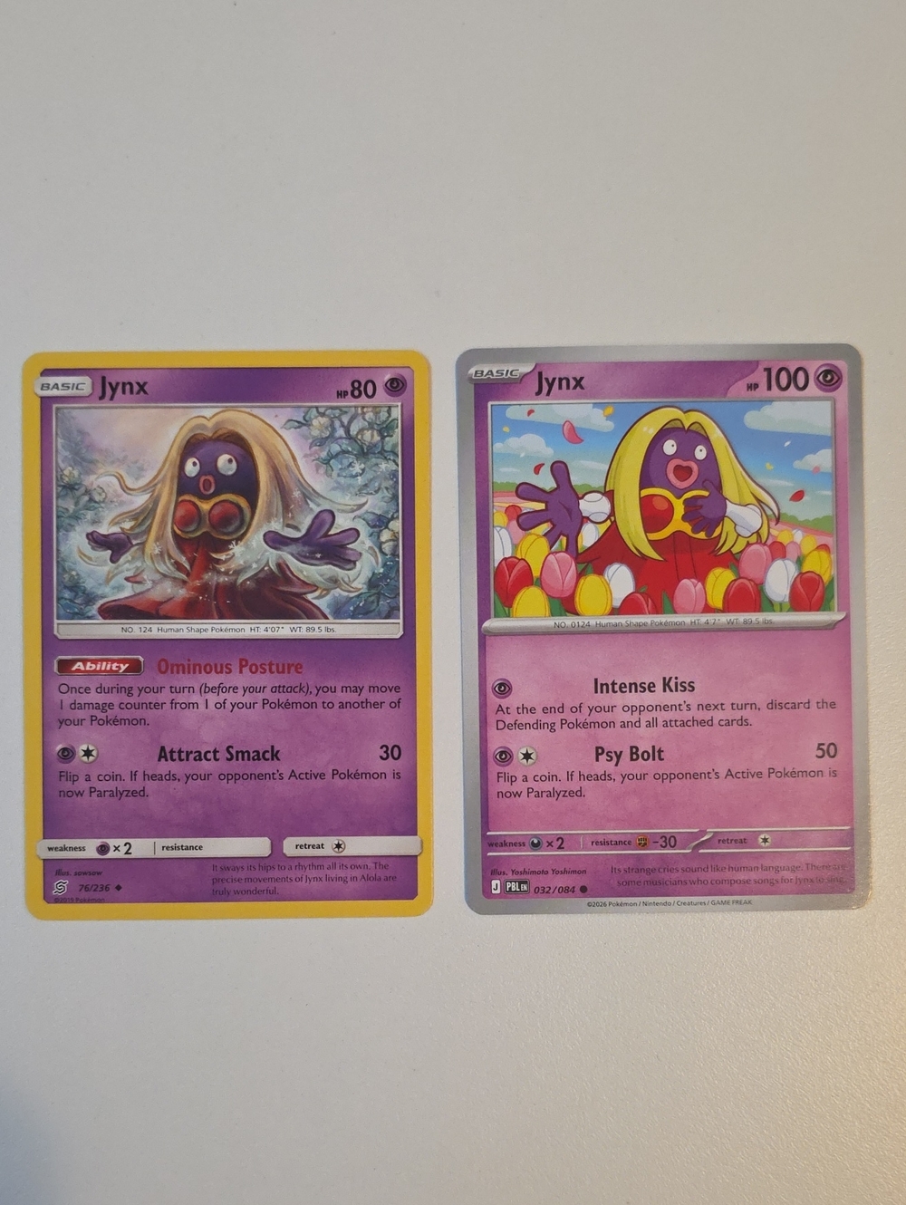 Pokemon Jynx Trading Card